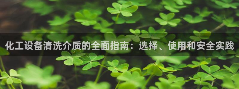 门徒娱乐官网下载：化工设备清洗介质的全面指南：选择、使用和安