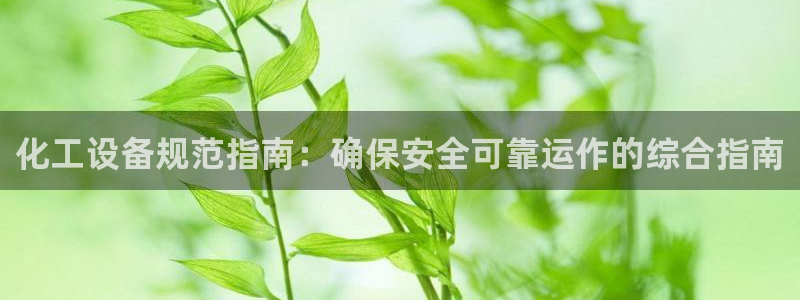 门徒娱乐app代理加盟怎么样：化工设备规范指南：确